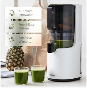 Hurom H-200 Slow Juicer – Silver, Easy Clean Cold Press