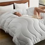 Bedsure Grey Comforter Queen Size D
