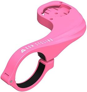 Garmin Bike Mount with Carbon Finish from KOM Cycling - Garmin Edge Mount Designed for Garmin Edge 530 and Garmin 830 and Other Garmin Models (Pink)