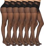 MANZI 6 Pairs Women's 20D Sheer Sil