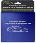 Autostyle Car Insurance and Registration Card Holder - Premium Wallet for Important Automobile Documents (Blue, 200 Pack)