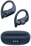 TREBLAB X3 Pro - Workout True Wireless Earbuds, Comfortable Earhooks, Bluetooth 5.3, Punchy Bass, Noise Isolation, 145H Playtime, IPX5 Waterproof, Sweatproof, 2 Mics for Calls, Sport Bluetooth Earbuds