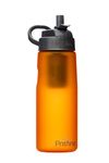 Pristine Water Bottle with Purifier for MAXIMUM protection removes Bacteria, Viruses, and Protozoa for Travelling, Camping, Hiking, Emergency Preparedness, Market-Leading Specifications, Orange, 750ml