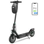 isinwheel S9MAX Electric Scooter with Bag, 10" Solid Tires, 22 Miles Range & 21 MPH Speed, 500W Powerful Motor, Folding Electric Scooter for Adults, Commuting Escooter with Dual Suspensions & Brakes