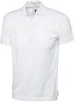 247-Clothing Ladies Polo Shirt Jersey 100% Cotton T-Shirt Plus Premium Soft Feel, White, UK 18