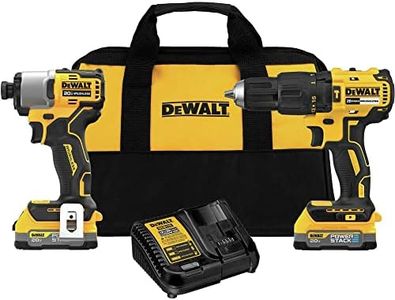 Dewalt DCK276E2 20V MAX Brushless Lithium-Ion Cordless Hammer Drill and Impact Driver Combo Kit with Compact Batteries