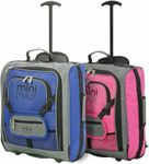 Aerolite MiniMAX 30L EasyJet 45x36x20 Maximum Size Cabin Hand Luggage Under Seat Trolley Backpack Carry On Cabin Hand Luggage Bag with 2 Year Warranty (Pink+Blue)