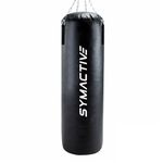 Amazon Brand - Symactive High Performance Heavy Duty Unfilled Punching Bag | Rust-Proof Stainless Steel Hanging Chain | SRF Material | Size - 4 Feet | for Boxing, MMA and Muay Thai | Black