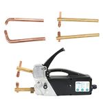 Electric Spot Welder 220V Double Side Spot Welding Machine Portable Single Phase Portable Handheld Welding Tip Gun 2.0 +2.0Mm Sheet Metal Repair Tool For Spot Welding Of Mild Steel