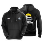 DUDEME Respect Motorsport Hoodie for Car Enthusiast for Men & Women Black Hoodie 100% Cotton Car Printed Hoodies.