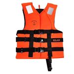 Polyester Safety Life Jacket for Swimming Super lite Vest with 3-Buckle Weighing 75-95 kg