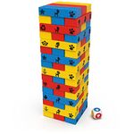 PAW Patrol Jumbling Tower by Spin Master Games, Stacking Building Toppling Colourful Wood Game for Kids PAW Patrol Toys, for Preschoolers Ages 4 and up