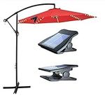 ZNYCYE Solar Patio Umbrella Lights Cordless Parasol String Lights 8 Modes Umbrella Pole Light Solar Powered Waterproof for 7-10foot Umbrella Outdoor Lighting Beach Deck Garden Party Decoration