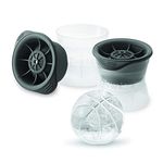 Tovolo Basketball Ice Molds, Set of 2 Basketball-Shaped Ice Sphere Molds, Stackable Sports Ice Molds, Sports-Themed Ice Makers, Giftable Sports Whiskey Ice Ball Molds, BPA-Free & Dishwasher-Safe