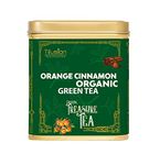 Tifusion Orange Cinnamon Organic Green Tea With Natural And Pure Ingredients For Cholesterol Healthy Heart Blood Pressure Rich in Antioxidant Vitamin C Best As A Hot Drink Or Lced Cooler Whole Leaf Garden Fresh Darjeeling Single Estate Green Tea (100 Gms 50 Serving Cups)