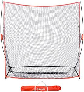 GoSports 7 ft x 7 ft Golf Practice Hitting Net - Personal Driving Range for Indoor or Outdoor Swing Practice