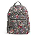 Vera Bradley Women's Campus Backpack, Bookbag, Hope Blooms-Recycled Cotton, One Size