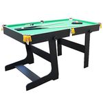 Walker & Simpson Premier 5ft Folding Pool Table Green