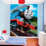 Walltastic 8 x 6.6 ft Thomas The Tank Engine Mural Wall Paper