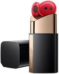 HUAWEI FreeBuds Lipstick, Wireless Bluetooth Open-fit Earphones with Active Noise Cancellation 2.0, Stainless Steel Charging Case, High-Res Sound, Triple-Mic, Dual-Device Connection, Red