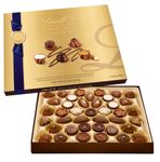 LINDT SWISS LUXURY SELECTION Praline Chocolate Gift Box, Assorted Chocolate Pralines, 410 Gram Gift Box, Christmas Chocolate Holiday Gift