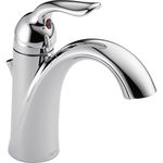 Delta Lahara Single-Handle Bathroom Faucet with Diamond Seal Technology and Metal Drain Assembly, Chrome 538-MPU-DST