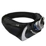 PYFK Running Belt Hydration Waist Pack with Water Bottle Holder for Men Women Waist Pouch Fanny Pack Reflective Fits 6 Inches Phone (Upgrade Black)