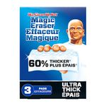 Mr. Clean Magic Eraser Sponge, Extra Durable XL, All Purpose Cleaner, Long Lasting Cleaning Scrubber, Wall Cleaner, Sneaker Cleaner, Oven Cleaner, Kitchen, Bathroom, Shower Cleaning Supplies, W, 3ct