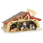 Villeroy & Boch Toy’s Memory Scene, Decorative Nativity Set for Under Your Christmas Tree, Hard-Paste Porcelain, Multi-Coloured, 27 x 16 x 16 cm, Cotton, One Size
