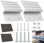 2-Pack Tooling Truck and Trailer Loading Ramp Kit, 8in Aluminum Ramp Plate Kit for Car/Trucks/Trailer/Driveway/Shed Lawn Mower (8 in)