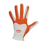 Fit39 Ex Golf Glove (Medium, White/Orange)