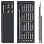 AOXITO®24 in 1 Mini Screwdriver Set with Case, Small Screwdriver Set of Flathead and Phillips, Screwdrivers Magnetic Micro Screwdriver Kit, Screwdriver Set for Electronics、Jewelers、PC、Glasses