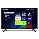 Ferguson 65″ 4K UHD Smart Roku TV with Dolby Audio, Miracast and Freeview Play, Disney+, Netflix, Prime Video, Apple TV+, BBC iPlayer, Includes Free Wall Bracket. Made in the UK