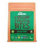 BODYME Organic Vegan Protein Snack Bites - Raw Cacao Mint - Pre & Post Workout - Gluten Free, Non GMO with All Essential Amino Acids - 100 Protein Snack Bites X 500g