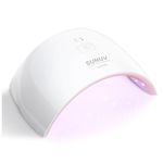 SUNUV 24W UV Light LED Nail Dryer Curing Lamp for Fingernail & Toenail Gels Based Polishes with Sensor, 30s 60s Timer SUN9C (Pink)