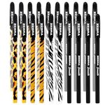 Zebra Pen Zebra Doodler'z Stick Ballpoint Pen - 1.0mm - Novelty Animal Print & Black Barrels (20)