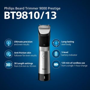 Philips Beard Trimmer 9000 – Silver, Precision Grooming