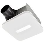 Broan-NuTone AE110LK Flex Bathroom Exhaust Ventilation Fan with LED Light, Energy Star Certified, 110 CFM, 1.0 Sones, White