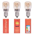 3 Pack 15W Bulb for Himalayan Salt Lamps, Dimmable E14 Socket. Original Replacement. One Year Warranty. Glow Himalayan.