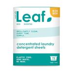 Leaf Laundry Sheets x75 Ultra Concentrated Bio Washing Detergent - Simple Detergent, Swaps Pods, Liquid, Powder, Capsules – Travel Wash, Pack Of 1