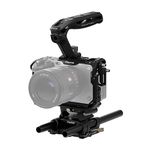 TILTA Camera Cage Compatible with Sony FX3 FX30 with Xeno Top Handle, LWS Baseplate Adapter Type III and Universal 15mm LWS Baseplate Basic Kit - Black TA-T16-A-B