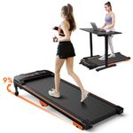 Walking Pad with Incline, 2.5HP Shock-Absorbing Portable under Desk Treadmill for Home/Office with 9% Incline, App & Remote Control, LED Display, 104x41cm Belt, also Upright Storage, without Assembly