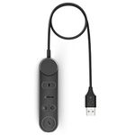 Jabra Engage 50 II Link Call Control Unit with USB-A Cable Engage 50 II Mono and Stereo USB-C Headset - Works with all Leading Unified Communications Platforms such as Zoom & Unify - Black