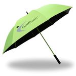 GolfBasic 60'' Lightweight Single Canopy Auto Open Golf Umbrella (Lime)