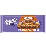 Milka Milk Chocolate with Peanut & Caramel Filling, Large Bar 276g