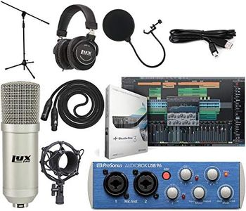 Presonus AudioBox 96 USB 2.0 Audio Interface Studio Bundle with Studio One Artist Software Pack