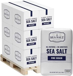 Bulk Kosher Fine Sea Salt for Commercial Use, Food Grade Non-Iodized with No Additives, Pure & Unrefined Kosher Salt, 2500 lb Bag