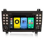 8-Core Android 13 Car Stereo Sat Nav for Mercedes-Benz SLK Class R171 SLK200 SLK280 Carplay DSP Bluetooth A2DP DVB-T2 WiFi DAB+IPS 64GB ROM