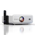 E GATE FireFlix 7X Android TV + FTS Fully Automatic Projector | 100% Dust Proof, 700 ISO Lumens | 100% All Apps Certified Netflix, Jio, Prime etc | Native 1080P & 4K HDR | 2GB-32GB, 2XHDMI-ARC, EGate