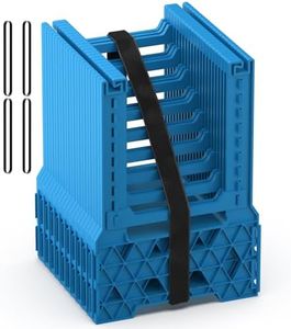 BEBOBLY RV Sewer Hose Support 10FT with Secure Rubber Band & Carry Strap, RV Sewer Hose Holder Adjust Height for Travel Trailers, RV, Campers | Avoiding Obstacles & Deep Cradles, Quick Setup/Collapse